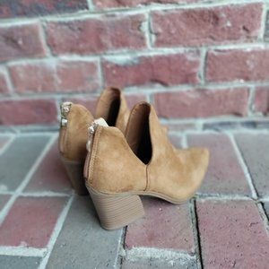 Tan Suede booties